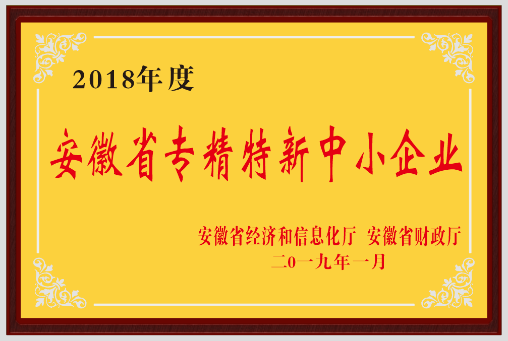 安徽省专精特新中小企业