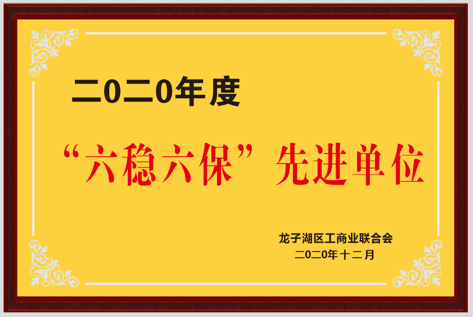 “六稳六保”先进单位